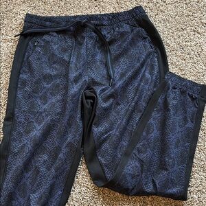 Men's Blue Patterned Pants